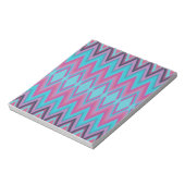 Lila und Aqua-Stämme Notizblock (Rotiert)