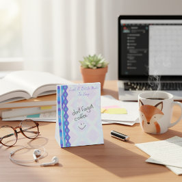 Lila und Aquafarbene Diamanten Post-it Klebezettel