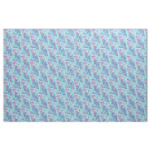 Lila und Aquagiraffen personalisiert Stoff (Yard (91,4 cm))