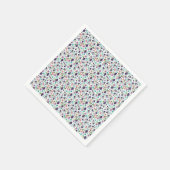 Lila und Aquamarin Serviette (Ecke)