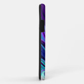 Lila und Aquamarine Abstrakte Fluid Art Case-Mate iPhone Hülle (Hinten/Rechts)