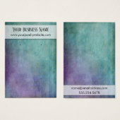 Lila und Aquamarine Grunge-Ohrring-Display-Karten (Vorne & Hinten)