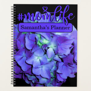 Lila und aquamarine Hydrangea, #momlife Planer