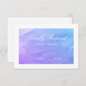 Lila und Aquamarine UAWG RSVP Karte (Vorne/Hinten)