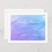 Lila und Aquamarine UAWG RSVP Karte (Vorne/Hinten)