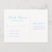 Lila und Aquamarine Wasserfarbe Bat Mitzvah UAWG Einladungspostkarte (Rückseite)