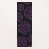 Lila und Aquamariner Dot Mandala Yoga Mat Yogamatte (Vorderseite)