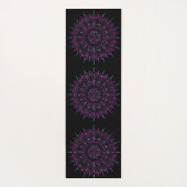 Lila und Aquamariner Dot Mandala Yoga Mat Yogamatte (Rückseite)