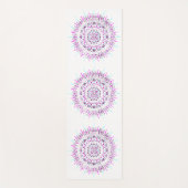 Lila und Aquamariner Dot Mandala Yoga Mat Yogamatte (Vorderseite)