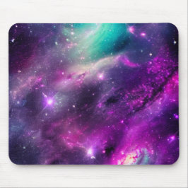 Lila und Aquamariner Nebel Mousepad