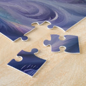 Lila und Aquamarines Ei Puzzle (Seite)