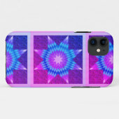 Lila und Aquamarines Einzelsterndesign Case-Mate iPhone Hülle (Rückseite (Horizontal))