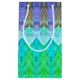 Lila und Aquamarines Grün Kleine Geschenktüte