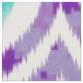 Lila und aquamarines ikat Muster Stoff (Nahaufnahme)