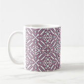 Lila und Aquamarines Muster Kaffeetasse (Links)