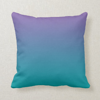 "Lila und aquamarines Ombre" Kissen