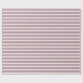 Lila und beige Streifen Geschenkpapier (Flach)