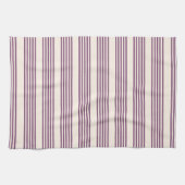 Lila und beige Streifen Geschirrtuch (Horizontal)