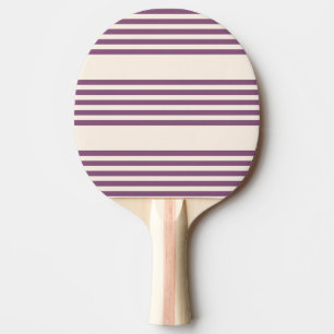 Lila und beige Streifen Tischtennis Schläger