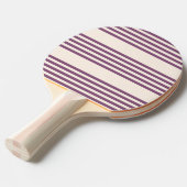 Lila und beige Streifen Tischtennis Schläger (Vorderseite)