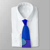 Lila und Blau Abstract 1007 Krawatte (Gebunden)