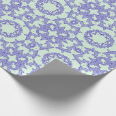 Lila und Blau Abstract  Geschenkpapier (Ecke)