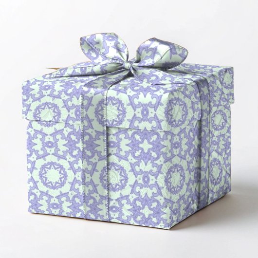 Lila und Blau Abstract Geschenkpapier