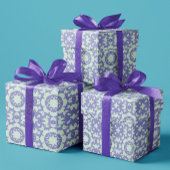 Lila und Blau Abstract Geschenkpapier