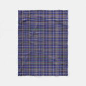 Lila und blau Clan Alexander Tartan Fleecedecke (Vorderseite)