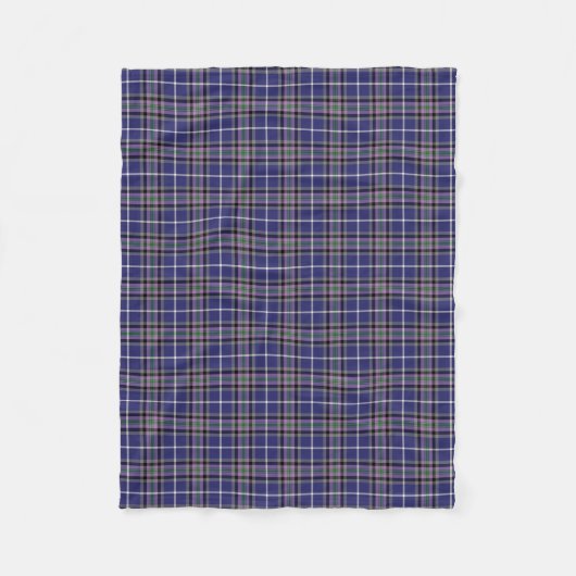 Lila und blau Clan Alexander Tartan Fleecedecke (Vorderseite)