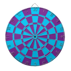 Lila und blau dartscheibe