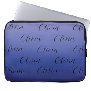 Lila und Blau Farbverlauf Laptopschutzhülle