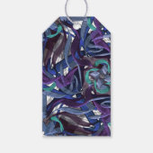 Lila und blau geschenkanhänger (Vorderseite)