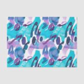 Lila und blau gestrichen Abstrakt Seidenpapier (Vorderseite)