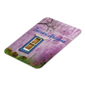 Lila und blau in Südwesttucson, Arizona Magnet (Linke Seite)