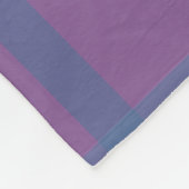 Lila und blau Kariert Fleece Blankon (Ecke)