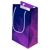 Lila und blau kleine geschenktüte (Rückseite Schrägansicht)