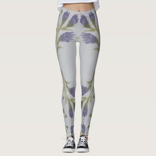 Lila und blau leggings (Vorderseite)