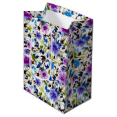 Lila und blau mittlere geschenktüte (Vorderseite Schrägansicht)