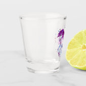 Lila und blau schnapsglas (Links)