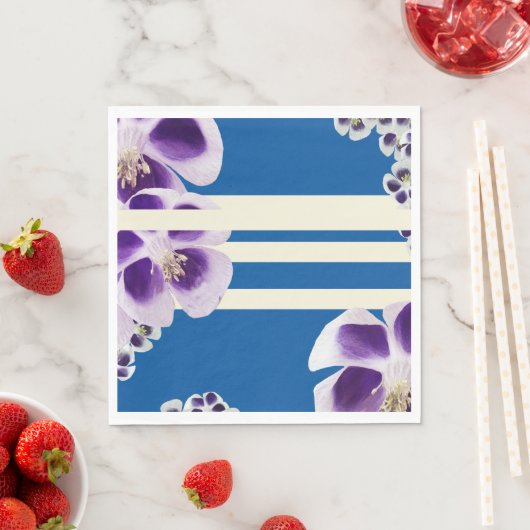 Lila und blau serviette (Beispiel)