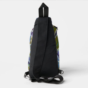 Lila und Blau von Lydia's Art Sangria Crossbody Bag
