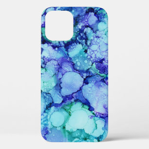 Lila und blaue abstrakte Malerei Case-Mate iPhone Hülle