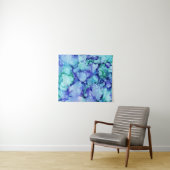 Lila und blaue abstrakte Malerei Wandteppich (Beispiel (Horizontal))
