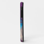 Lila und blaue Abstrakte Pyramide Art Case-Mate iP iPhone Hülle (Hinten/Links)