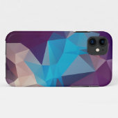 Lila und blaue Abstrakte Pyramide Art Case-Mate iP iPhone Hülle (Rückseite (Horizontal))