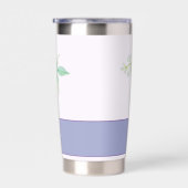 Lila und blaue Aquarelleisen individuell anpassbar Thermobecher (Rechts)