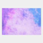 Lila und blaue Aquarellgalaxie Geschenkpapier Set (Vorderseite 3)