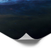 Lila und blaue Augenwolken Poster (Ecke)