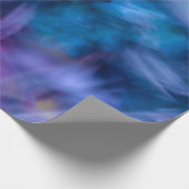 Lila und blaue Blume Geschenkpapier (Ecke)